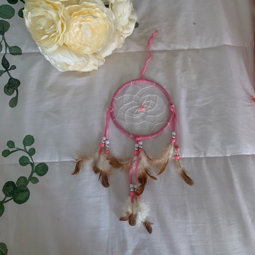🆕 Pink Feather Dream Catcher